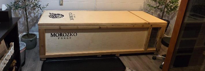 Wooden Morozko Forge cold plunge tub